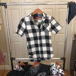 Killionest short sleeve flannel (defect)!